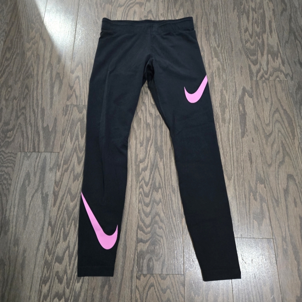 Nike Black Leggings Size Medium Womens